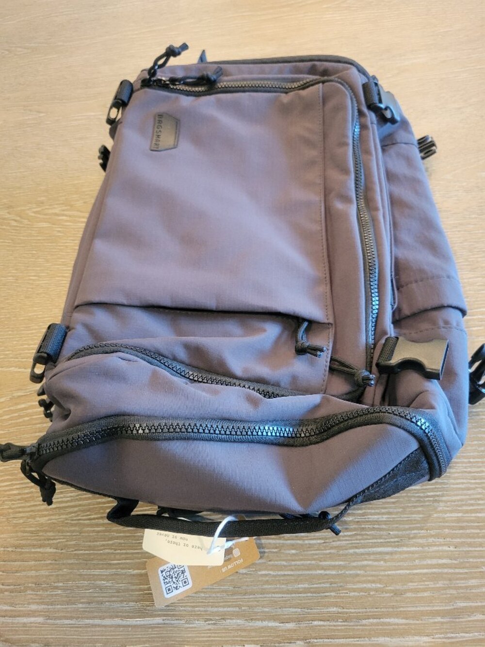 BAGSMART Carry On Travel Backpack Laptop Weekender NWT Gray